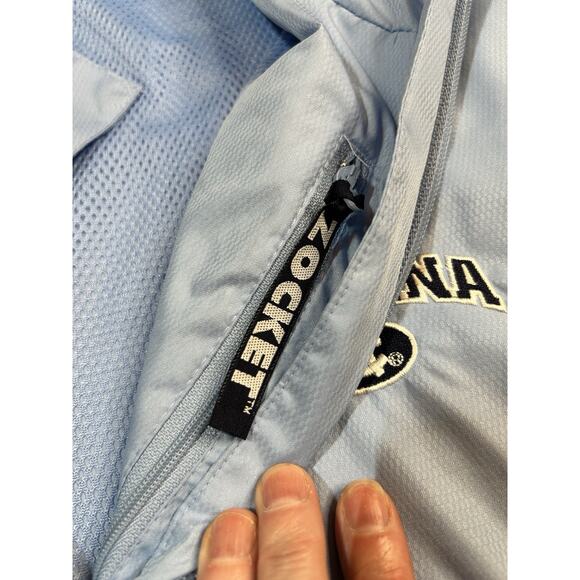 Vintage UNC Carolina Hooded Light Jacket Windbreaker Size XL Vantage Brand - Picture 4 of 8